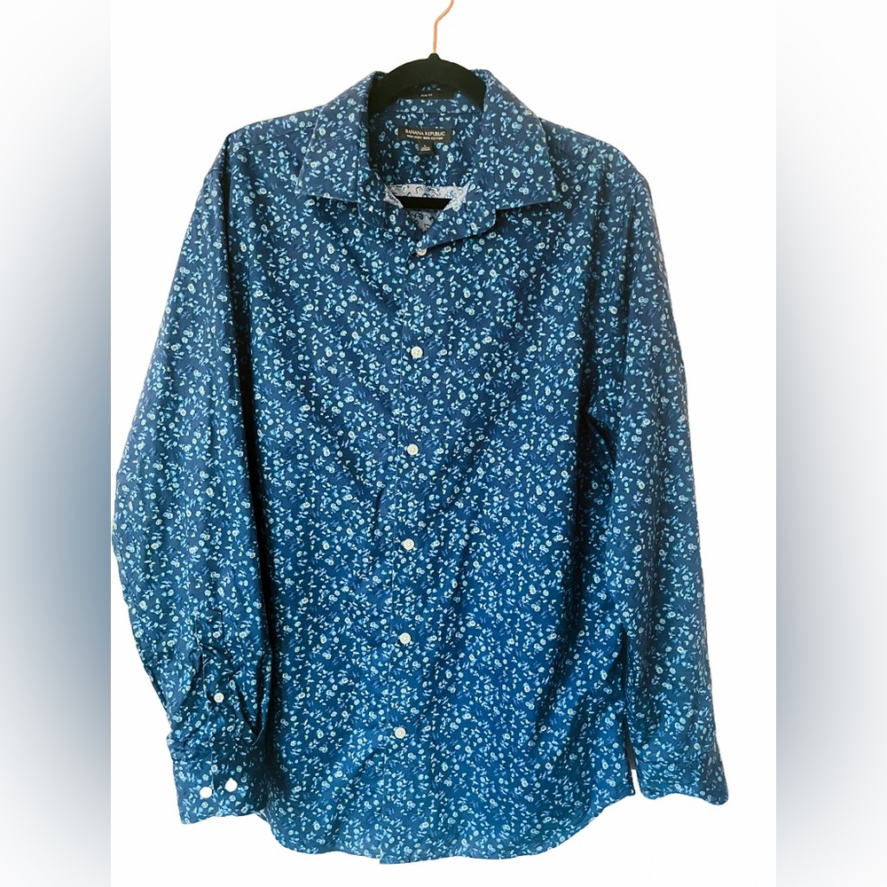 Banana Republic Floral Dress Shirt